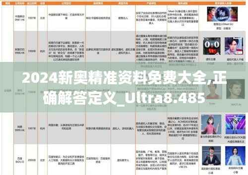 2024新奥精准资料免费大全,正确解答定义_Ultra8.485