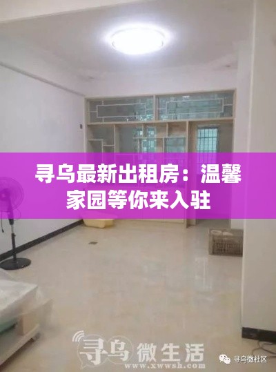 寻乌最新出租房：温馨家园等你来入驻