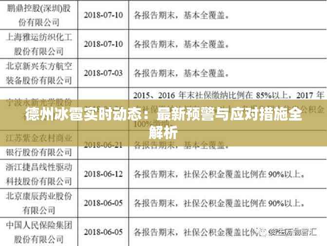 德州冰雹实时动态：最新预警与应对措施全解析