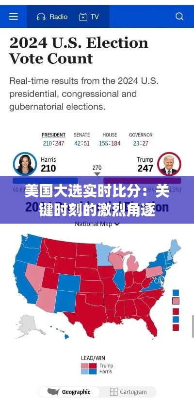 美国大选实时比分:关键时刻的激烈角逐