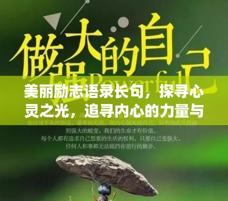 美丽励志语录长句,探寻心灵之光,追寻内心的力量与光芒