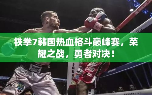 铁拳7韩国热血格斗巅峰赛，荣耀之战，勇者对决！